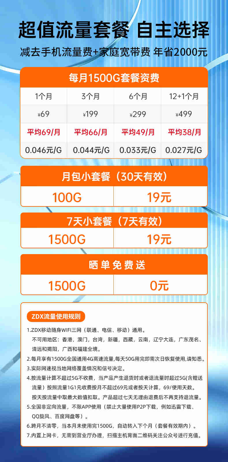 O1CN01HuAB6E1MjJ19aGwz5_!!3434181470.jpg USB无线随身WIFI低至68元1台,预存网费免费领取,包邮到家!!